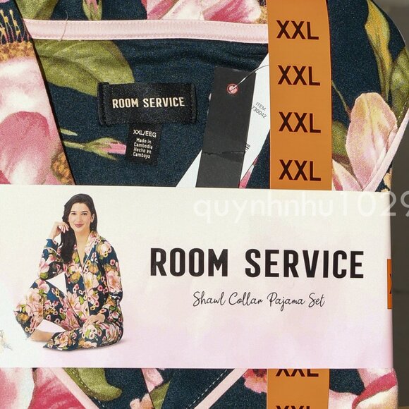 BRAND NEW  ROOM SERVICE SHAWL COLLAR PAJAMA  WOMEN SET - Picture 3 of 5